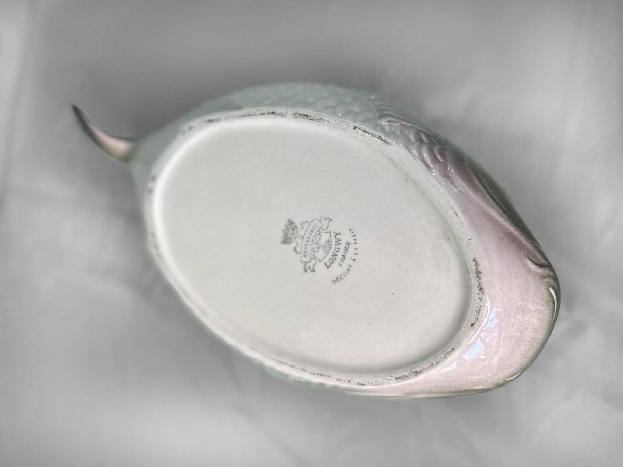 Hand painted soupbowl 'Copenhague' by Longwy