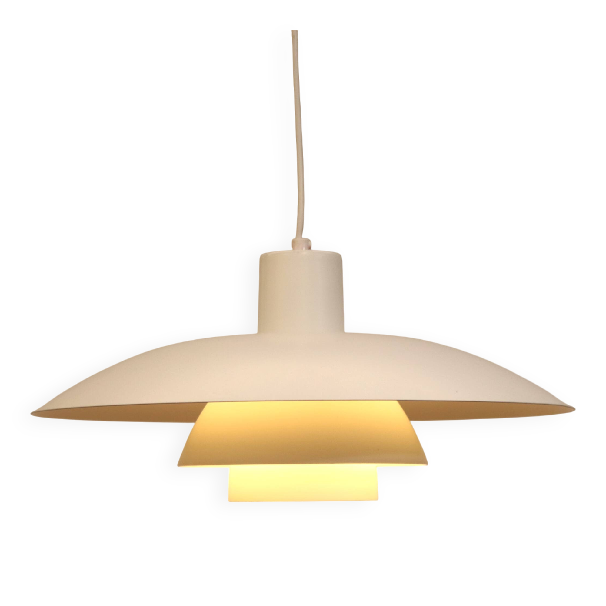 Vintage louis poulsen ph 4/3 pendant lamp: danish mid-century modern