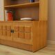 Henning Kjærnulf Oak Bookcase with Glass Doors, Danish 1960s