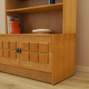 Henning Kjærnulf Oak Bookcase with Glass Doors, Danish 1960s