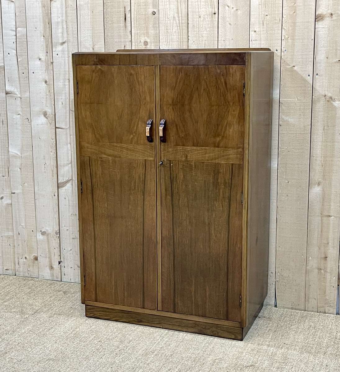 English student wardrobe made of walnut from the 1930s