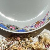 6 Small vintage French DIGOIN SARREGUEMINES flower plates 1950