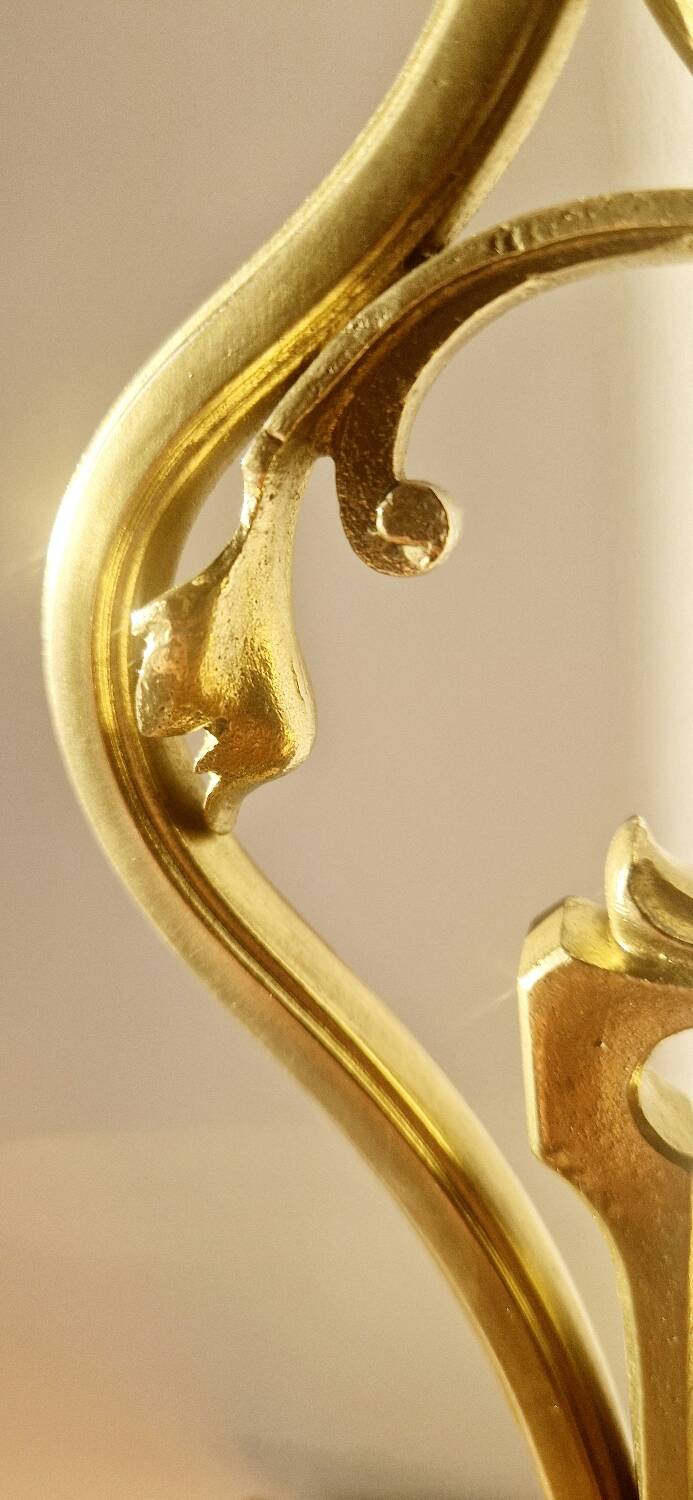 Art Nouveau style lamp by Müller Frères