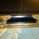 Miroir de baroque opulent en bois doré et noir