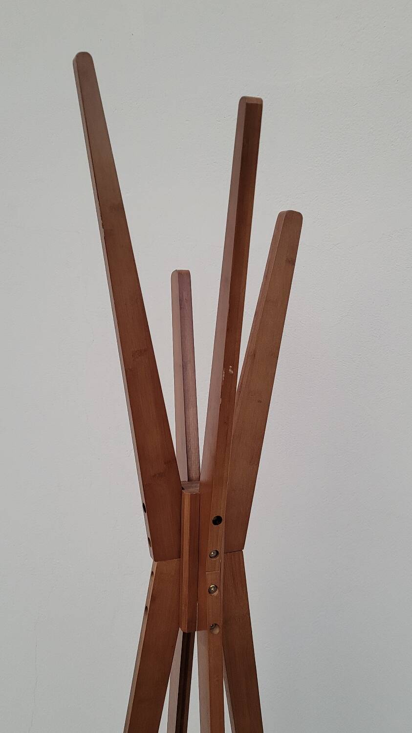 Designer wooden coat rack