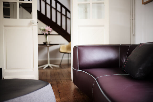 Patricia Urquiola 'Bend' leather sofa B&B Italia