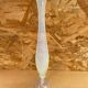 Ancien Vase Soliflore Opaline Blanche Avec Reflets Vintage