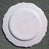 Earthenware plate with floral decoration
