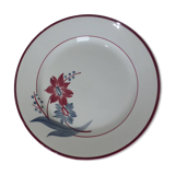 Vintage round plate from Gien model Jeannette 231110