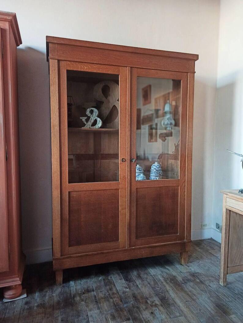 Wardrobe, solid wood wardrobe, vintage wardrobe, display cabinet, crockery.