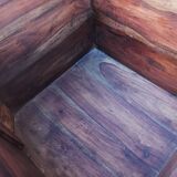 Ancien coffre en bois de palissandre des indes