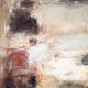Oil on canvas signed Monique Humbert, abstract composition, wall painting, interior decoration.