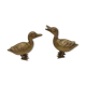 Pair of brass ducks