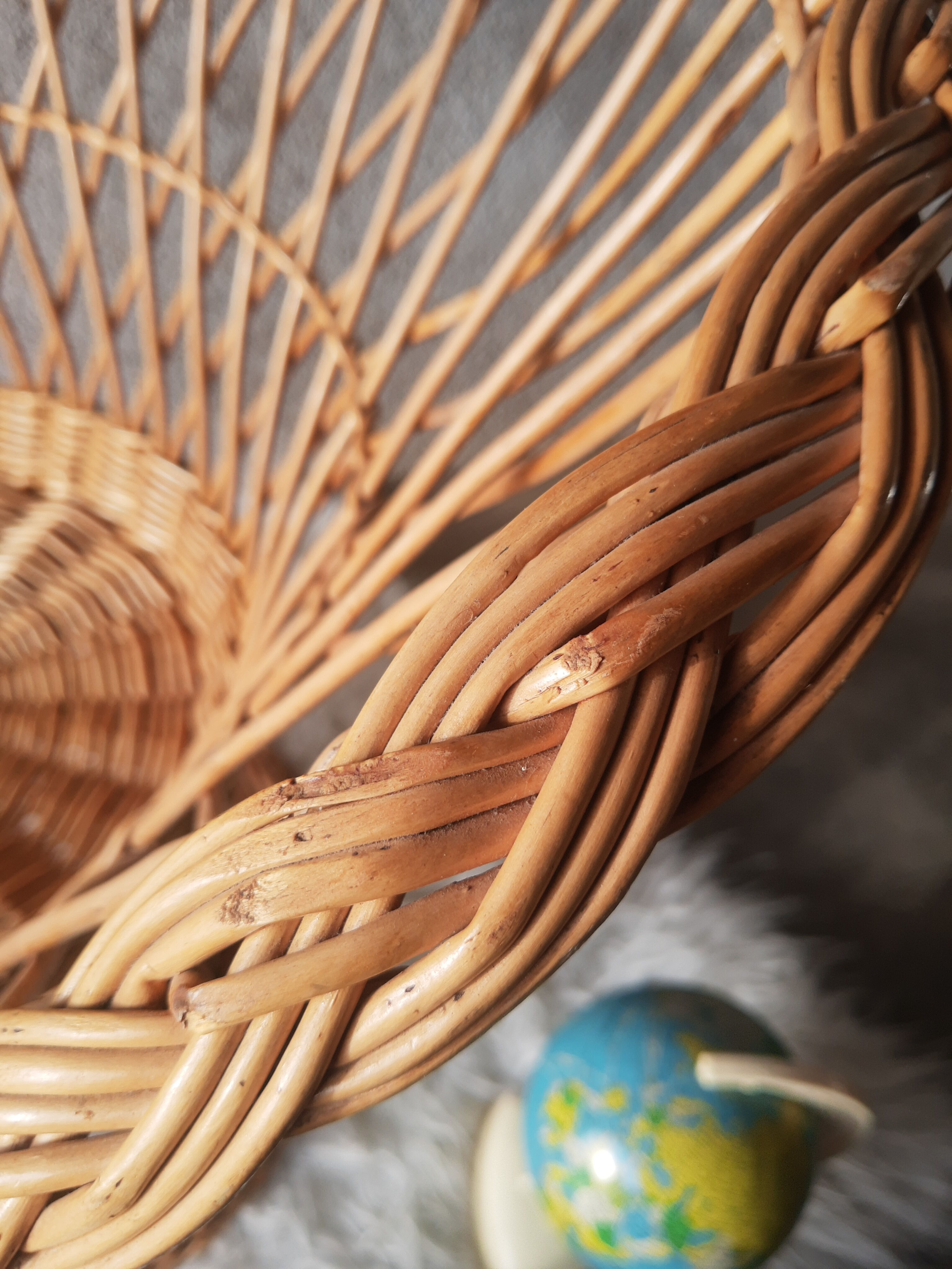 Wicker armchair for children emmanuelle style
