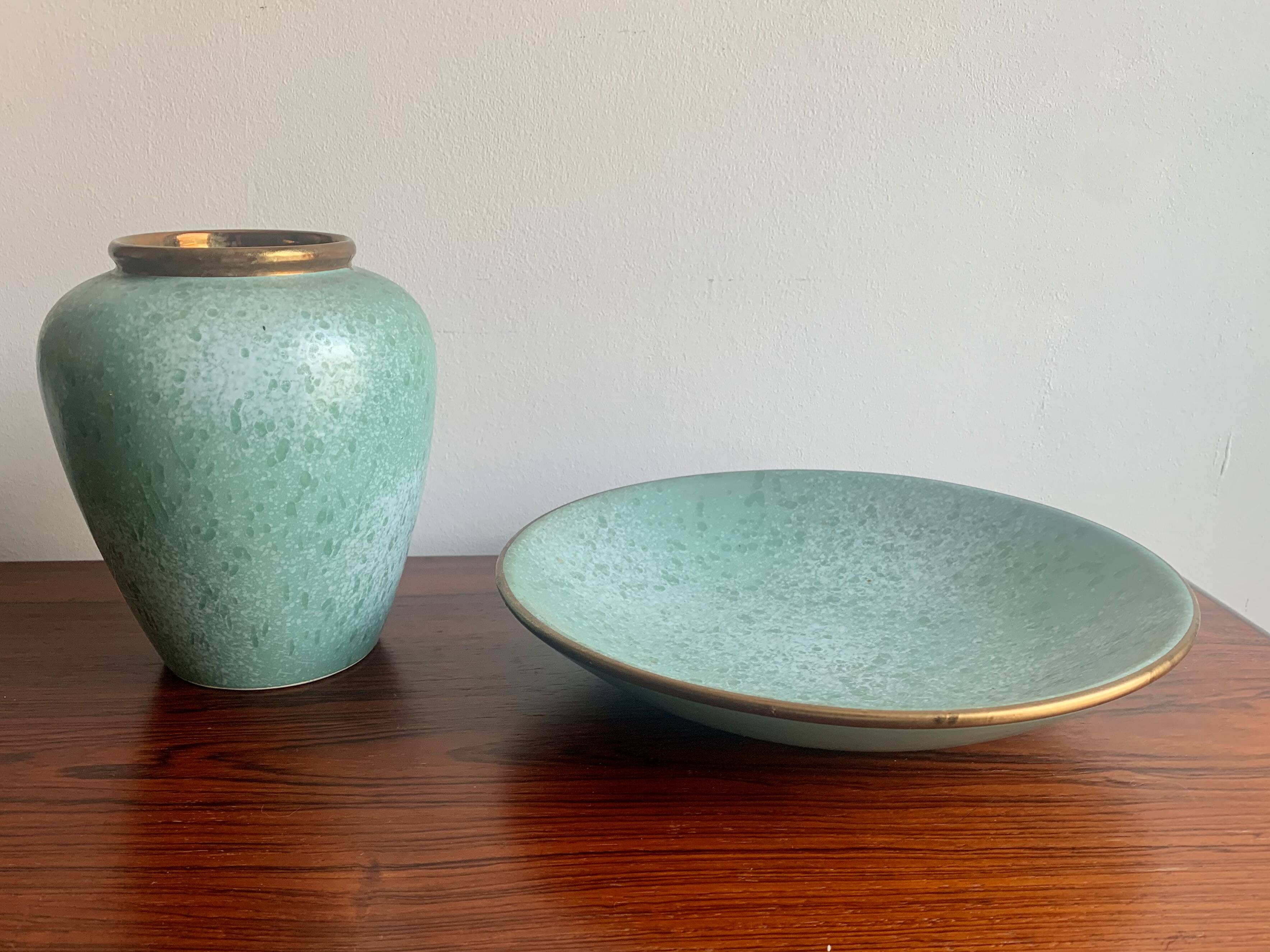 Ensemble en céramique turquoise