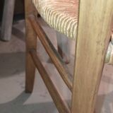 Old straw chair