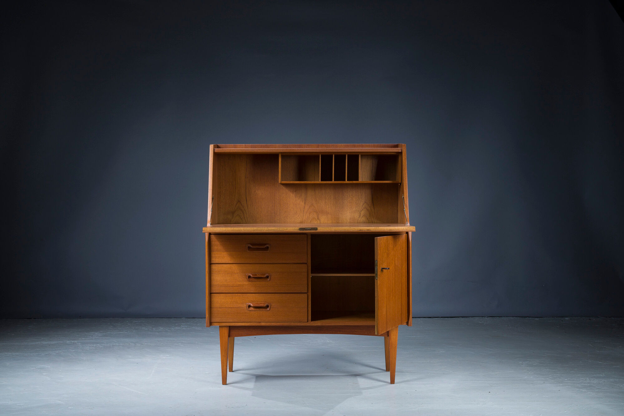 Mid-Century Danish Bureau Teak Secretary, 1960s