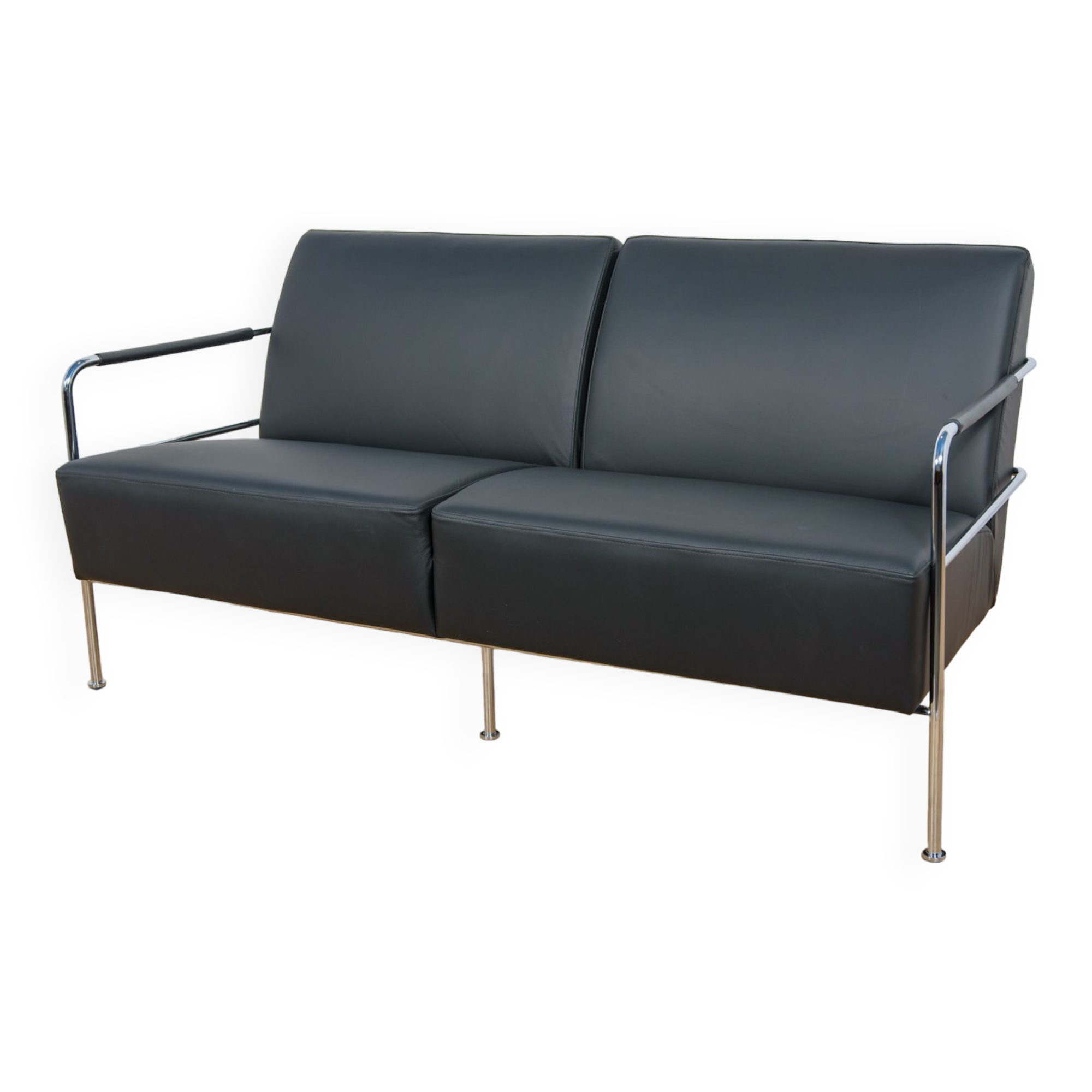 Canapé en cuir par Gunilla Allard pour Lammhults, années 1990