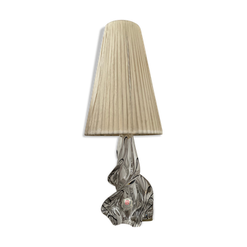 Vintage crystal lamp France 60s-70s