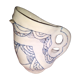Zoomorphic pitcher in enamelled terracotta