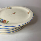 Six dessert plates
