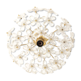 Ceiling flowers in murano glass and brass