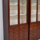 Large Antique Belgian Pitch Pine Apothecary Shop Cabinet / Vitrine, ca 1900