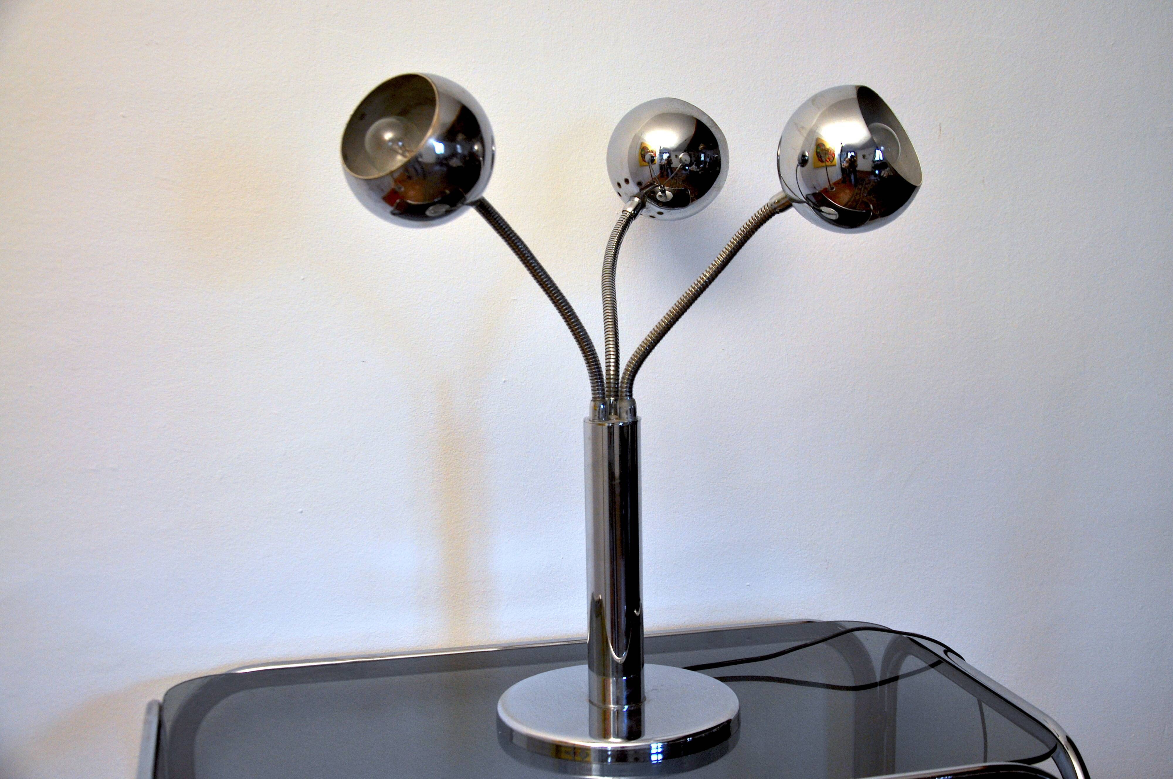 Chrome lamp, Italy, 1970