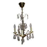antique brass chandelier with baroque style tassels