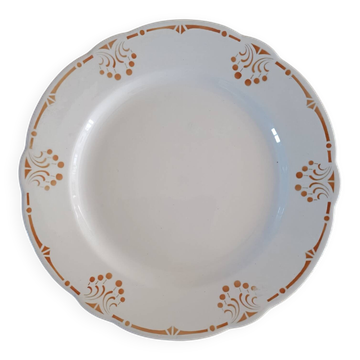 Art Nouveau plate Lunéville