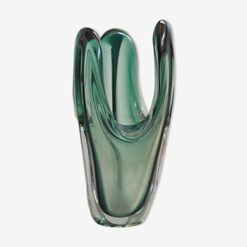 Green Murano vase