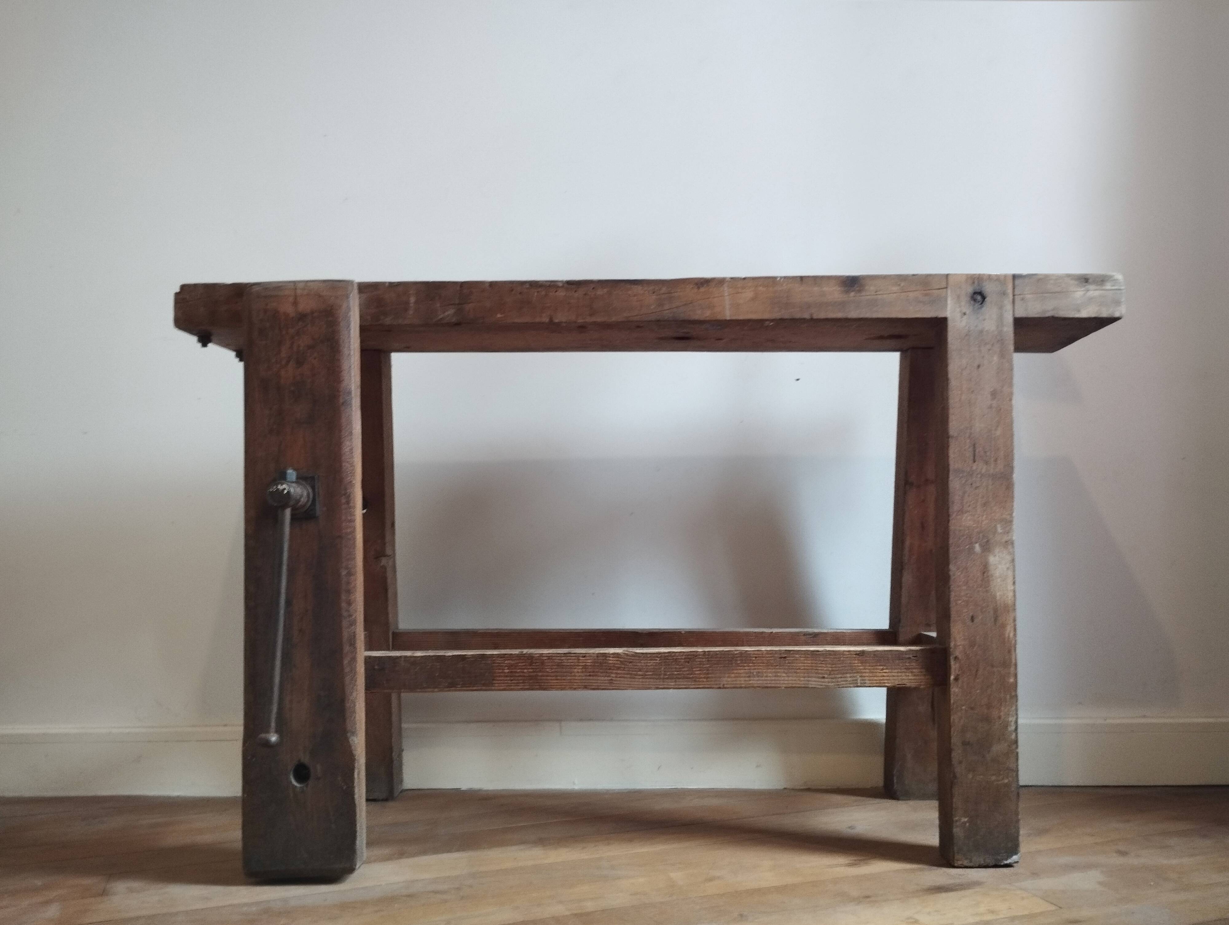 Small wooden workbench