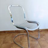 4 chaises 1970 chrome Cidue