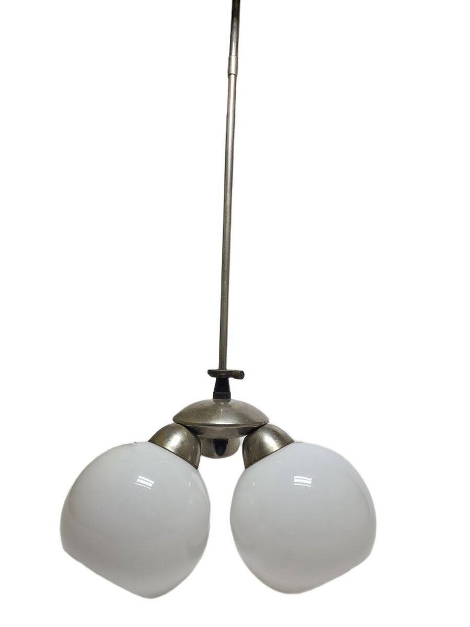Art Deco glass chandelier, Poland, 1970s
