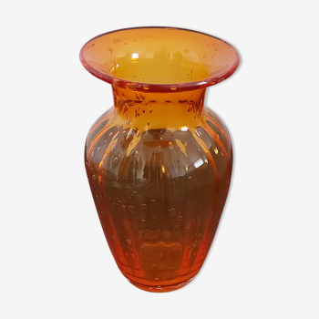 Blown glass vase