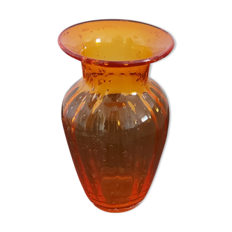 Blown glass vase