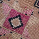 Tapis pastel rose & bleu vintage 315x85cm