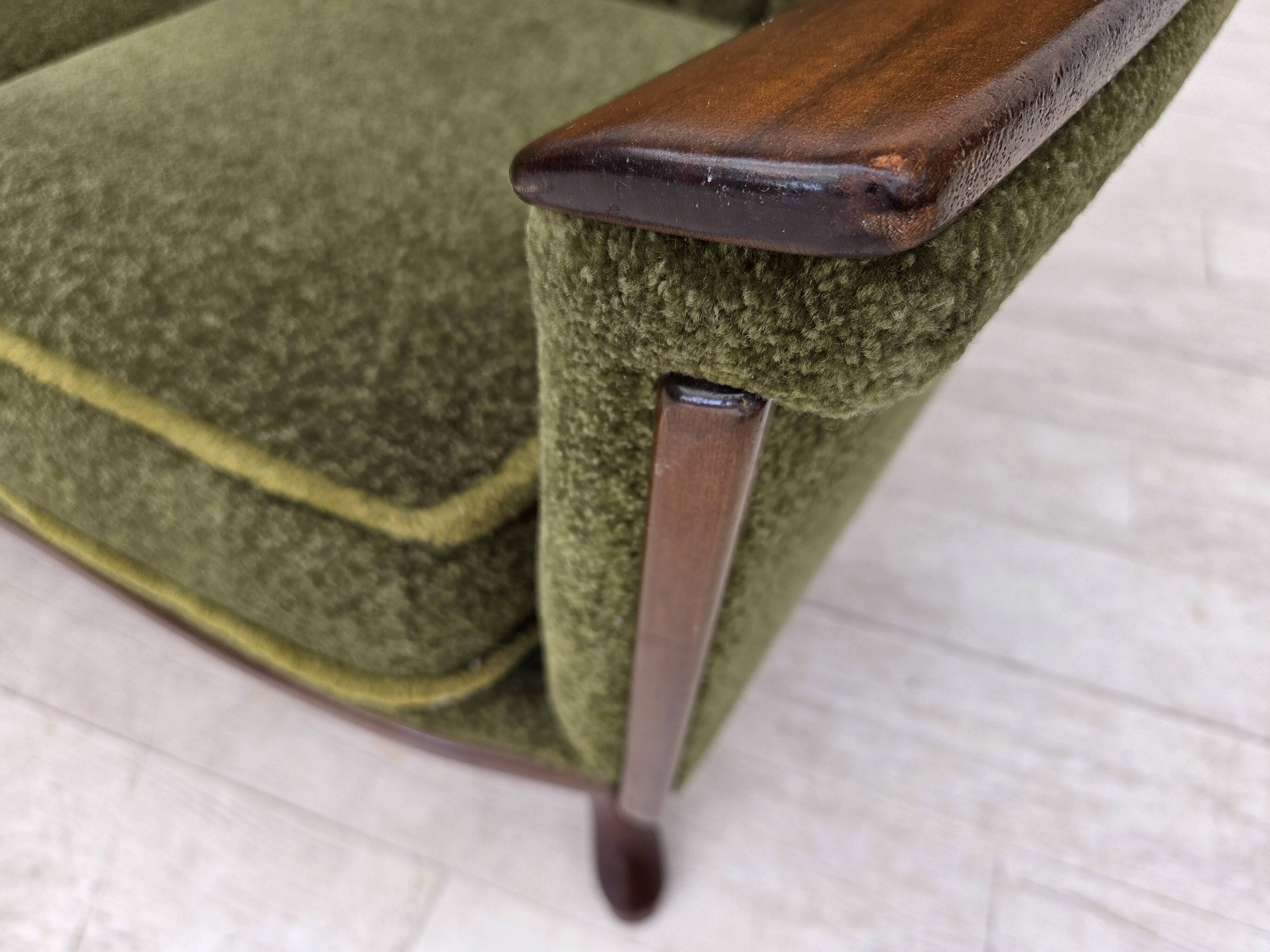 1970s, Norwegian vintage 3-seater sofa, teak wood.