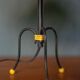 Vintage tripod lamp, bedside lamp, table lamp, rockabilly, retro, scoubidou son lamp, decoration