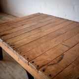 Palette de table basse vintage de menuiserie