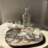 Very large pocket or dish in petrified wood