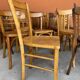 set of 20 mismatched bentwood vintage restaurant bistro chairs