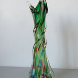 Murano vase in speckled twisted glass 1960s