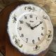 Old clock clock star ceramic plate sarreguemines vintage