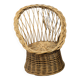 Vintage children's armchair in woven wicker