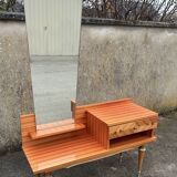 Vintage dressing table, marquetry, 50s / 60s