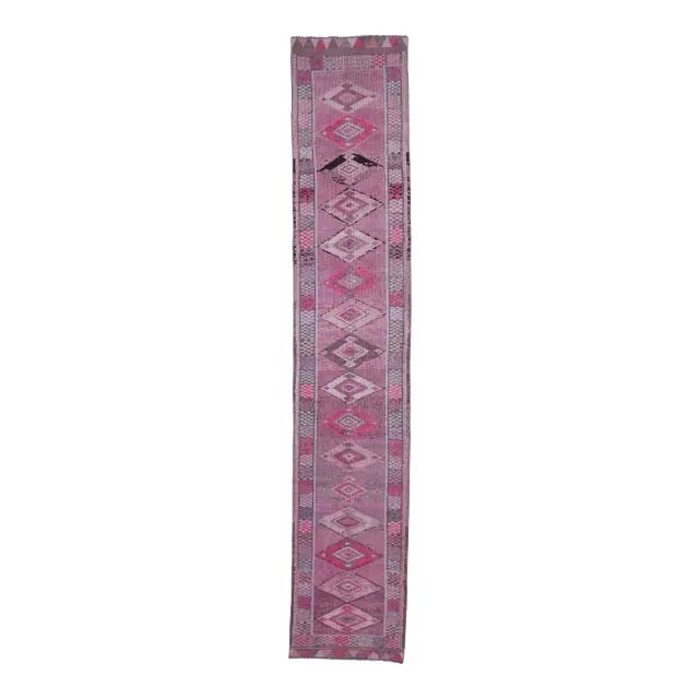 Turkish Oushak handmade runner 80x444