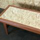 60s 70s Teak Table Coffee Table Danish Design with Mirror 60s