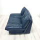 Post modern leather lounge chairs with ottoman by Nicoletti Salotti, Italy 1980s