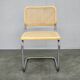 Italian Cesca B32 Style Cane and Chrome Cantilever Chair, 1970s
